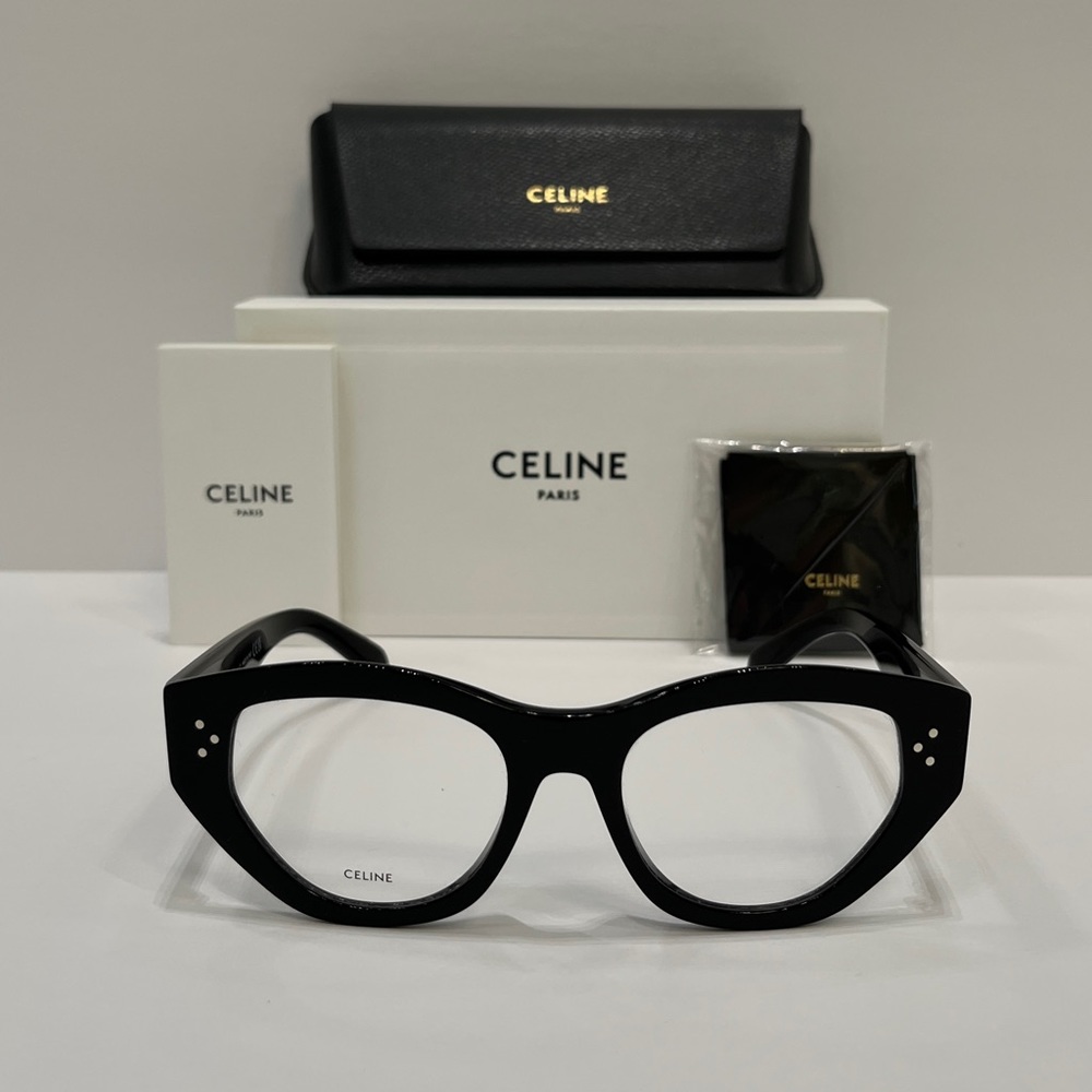 CELINE Bold 3 Dots CL50111i Cateye Eyeglasses, 100% AUTHENTIC